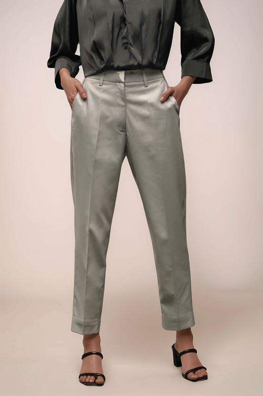 Light Grey Ankle Length Trouser