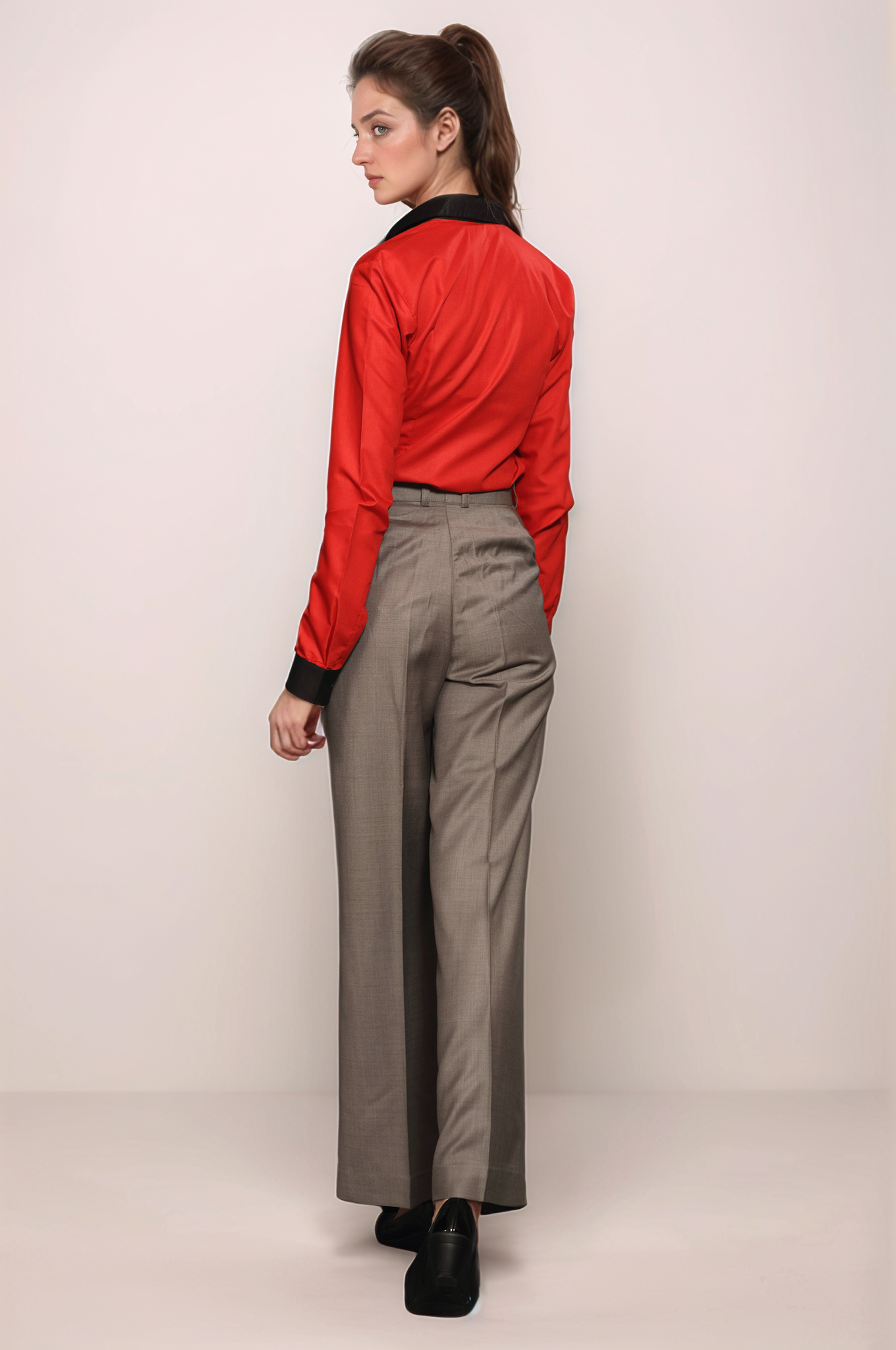 Red Classy Women Shirt