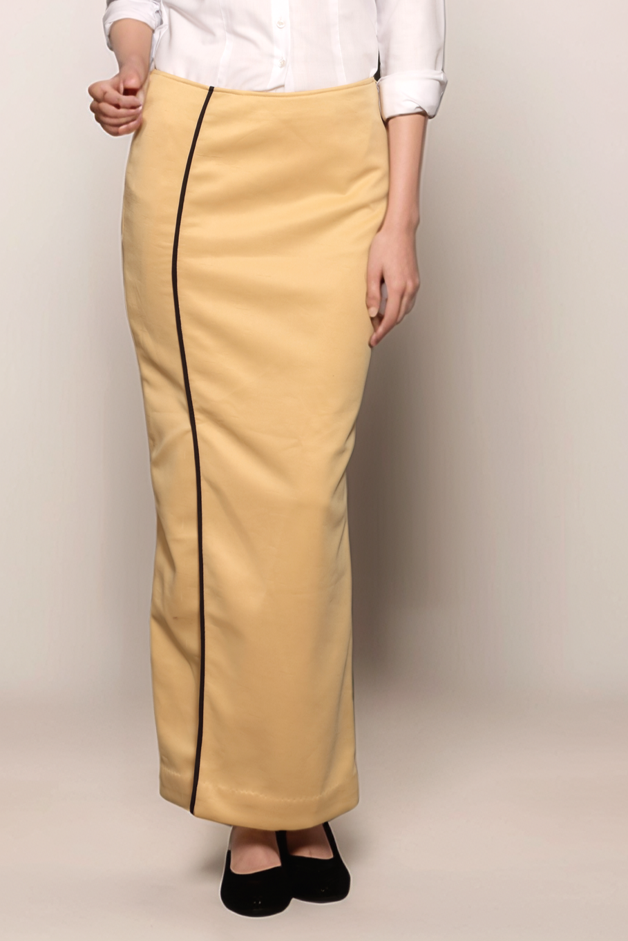 Beige Long Skirt