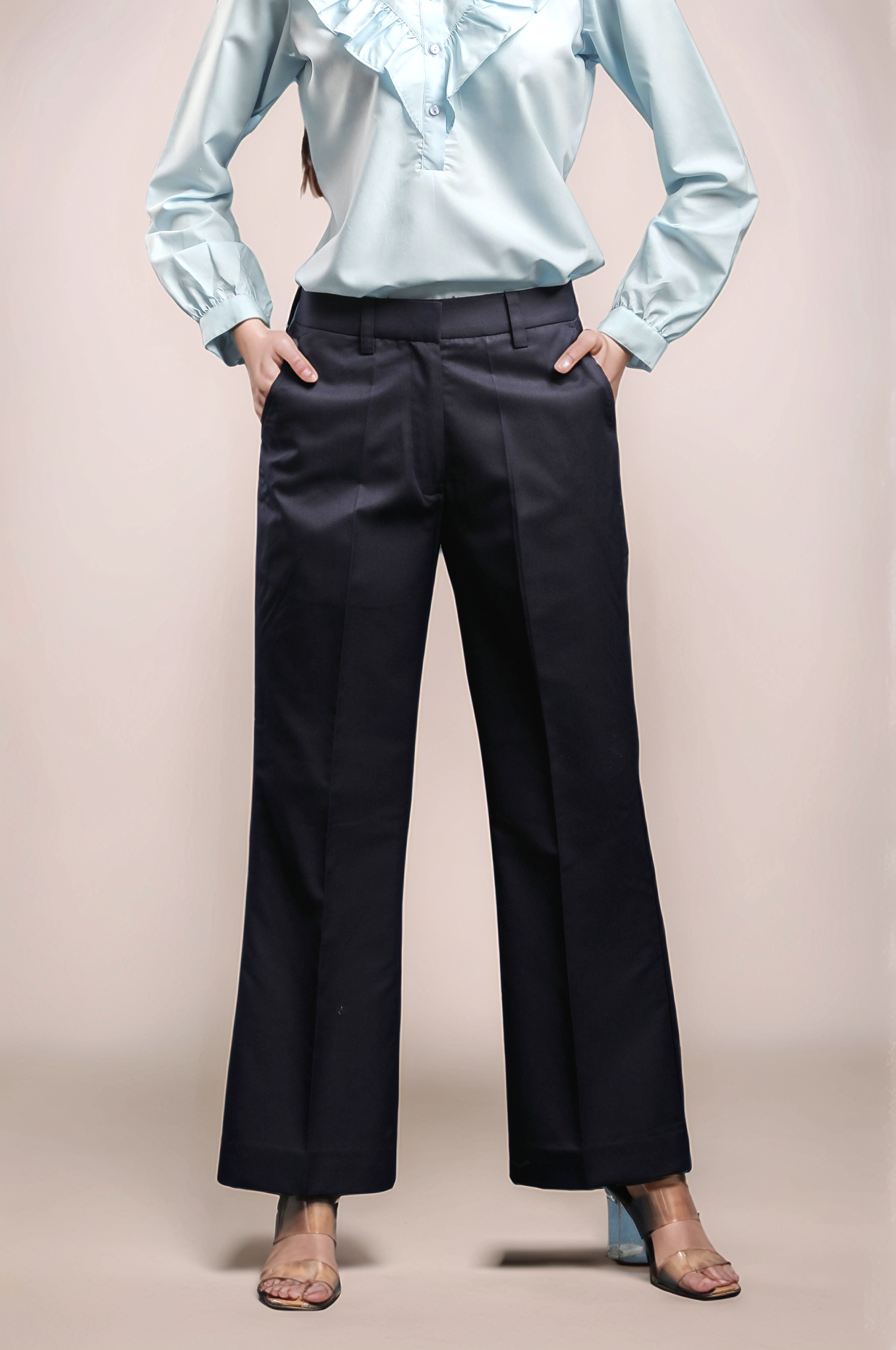 Navy Blue Bootcut Trouser