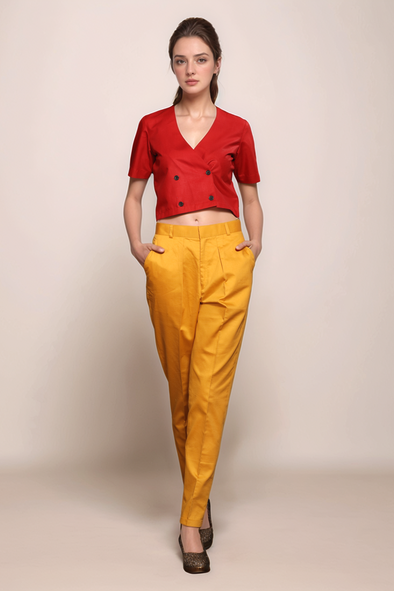 Red Crop Shirt