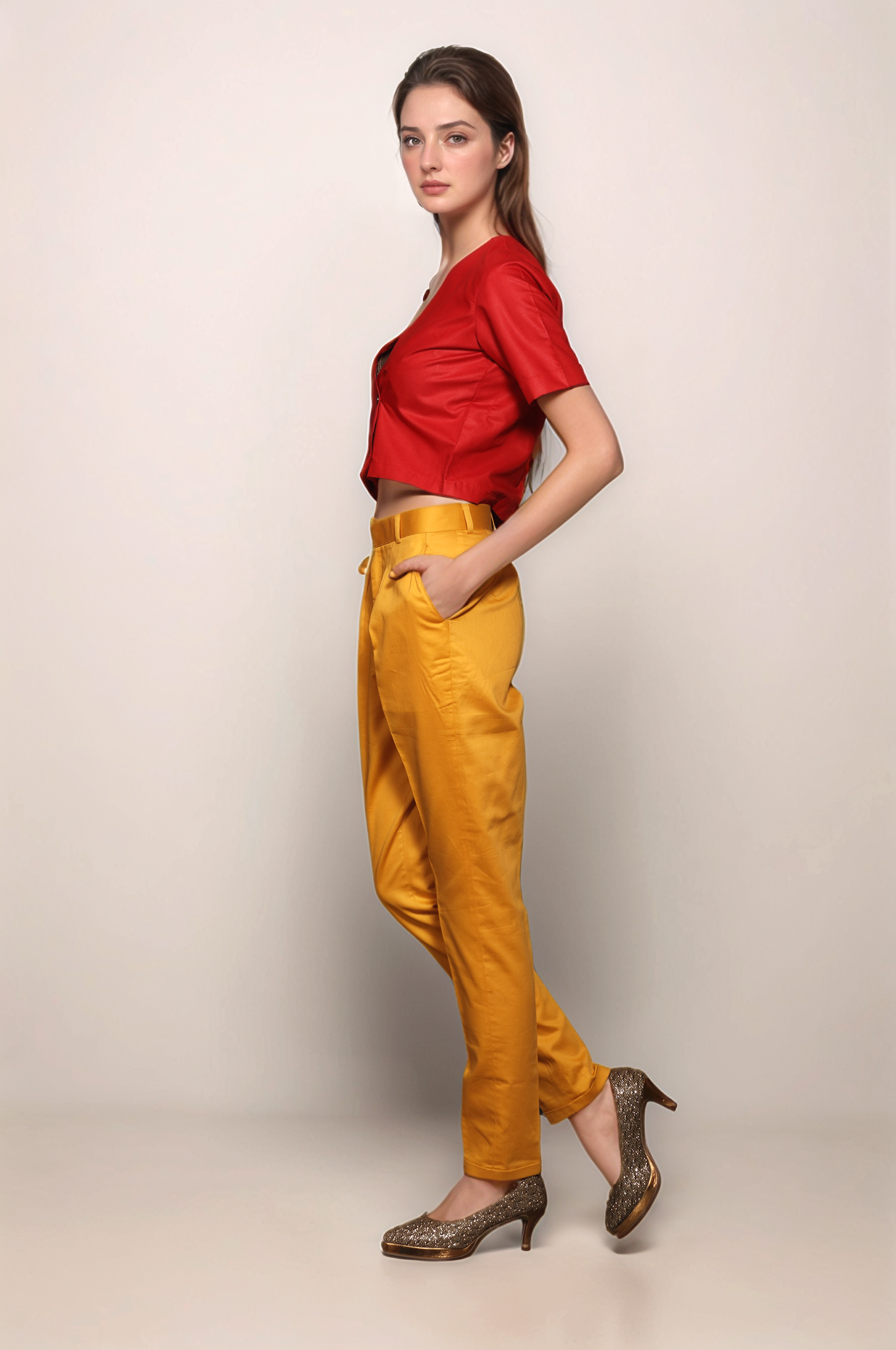 Red Crop Shirt