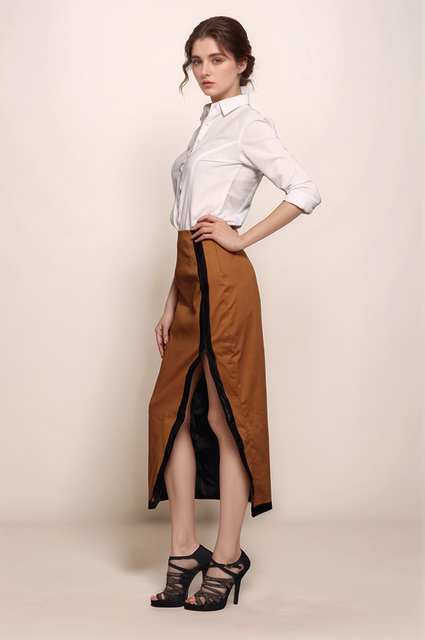 White Princess Cut Women Shirt