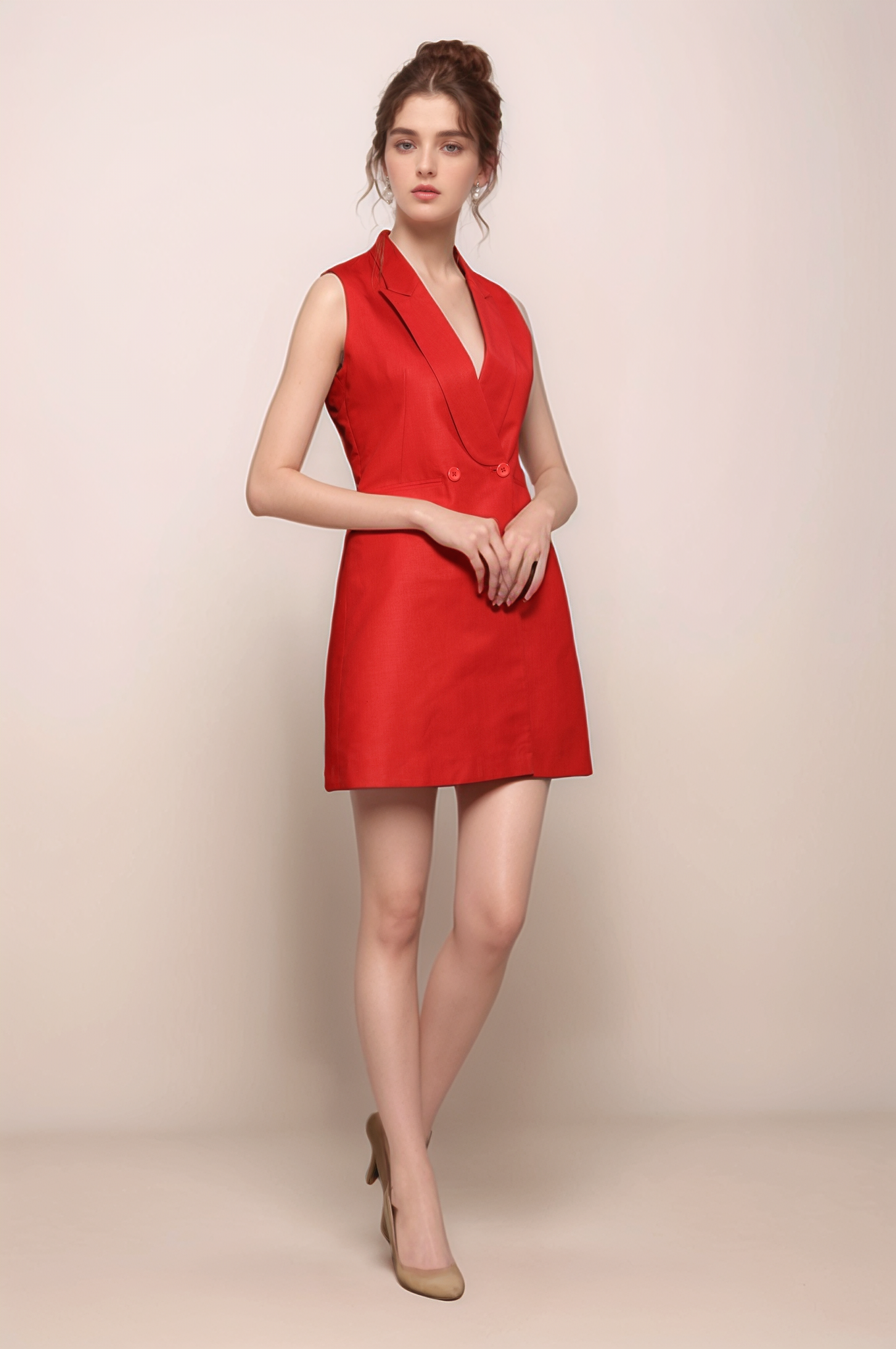 Red Dress Waiscoat