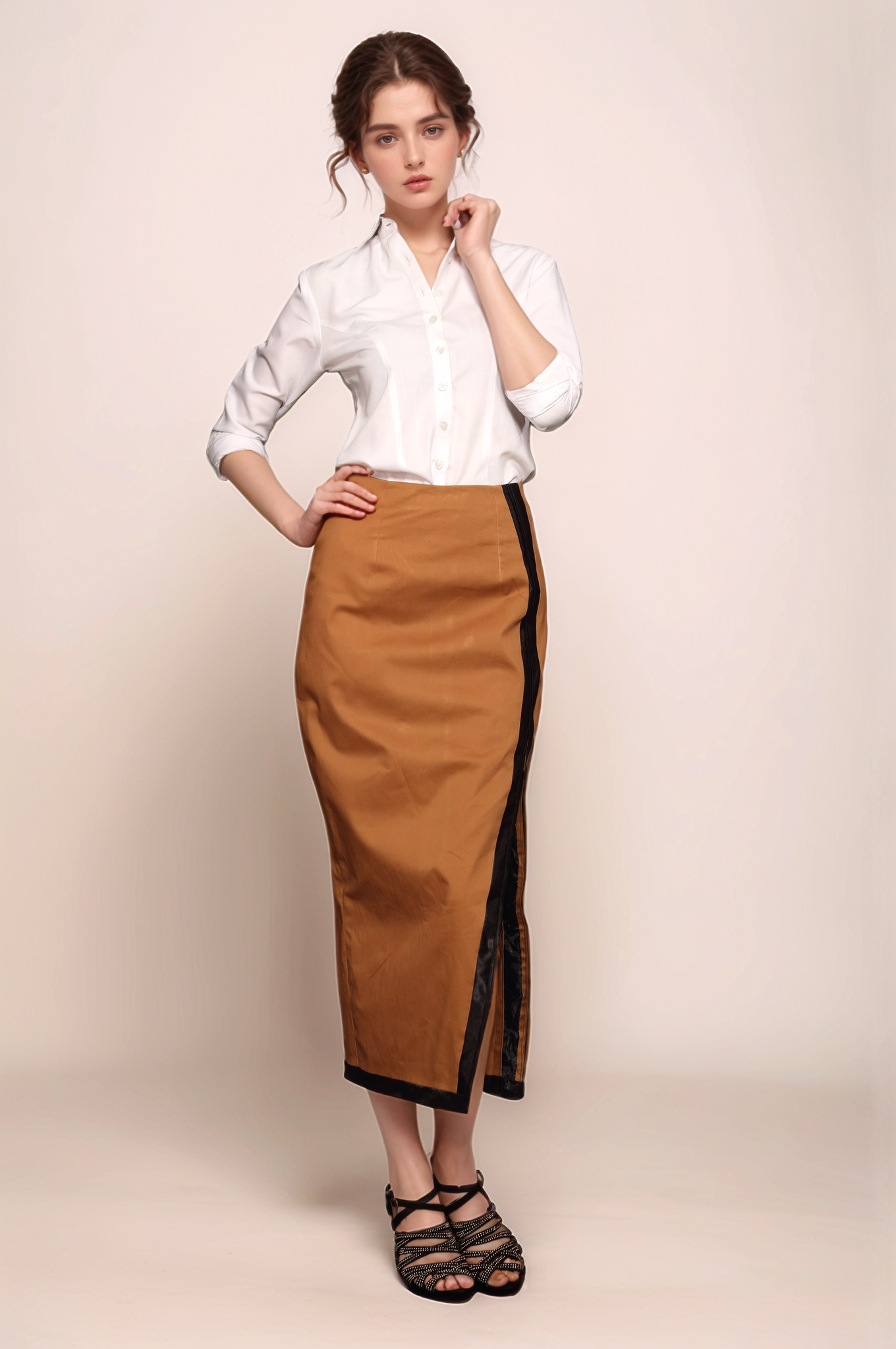 White Princess Cut Women Shirt