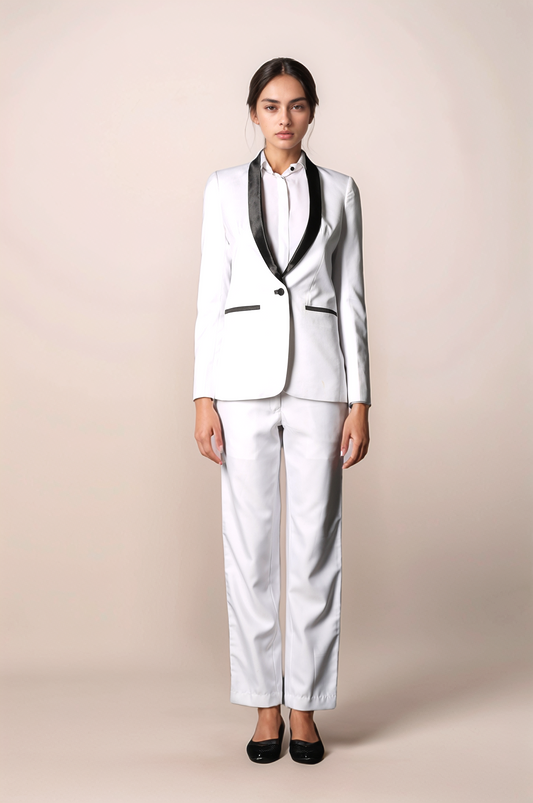White Tuxedo Blazer