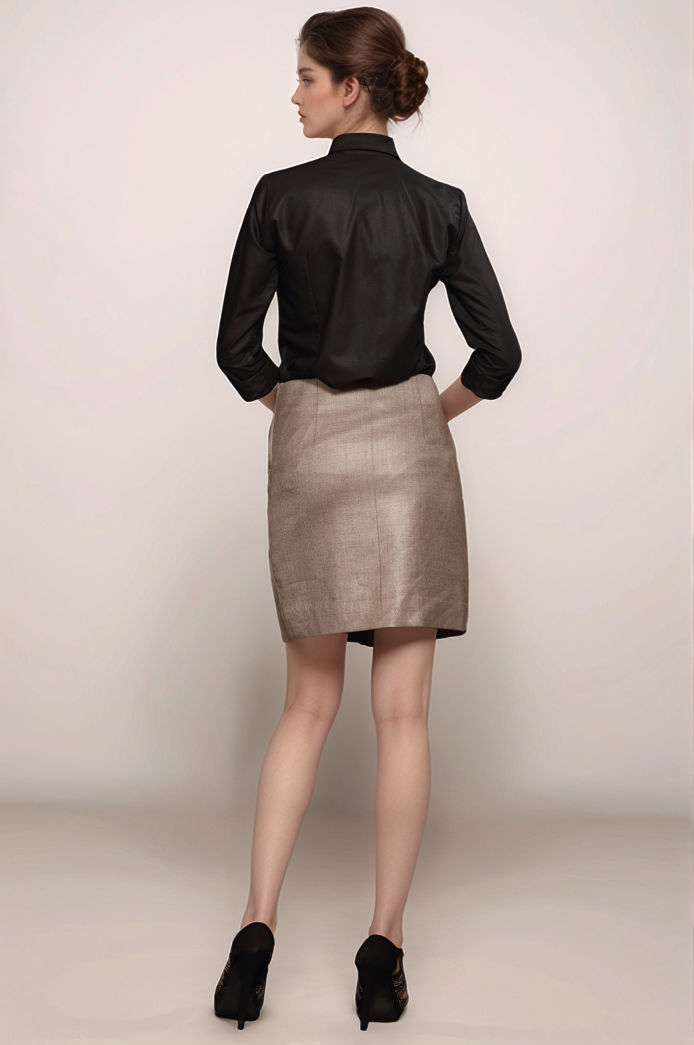 Black Formal Women Shirt