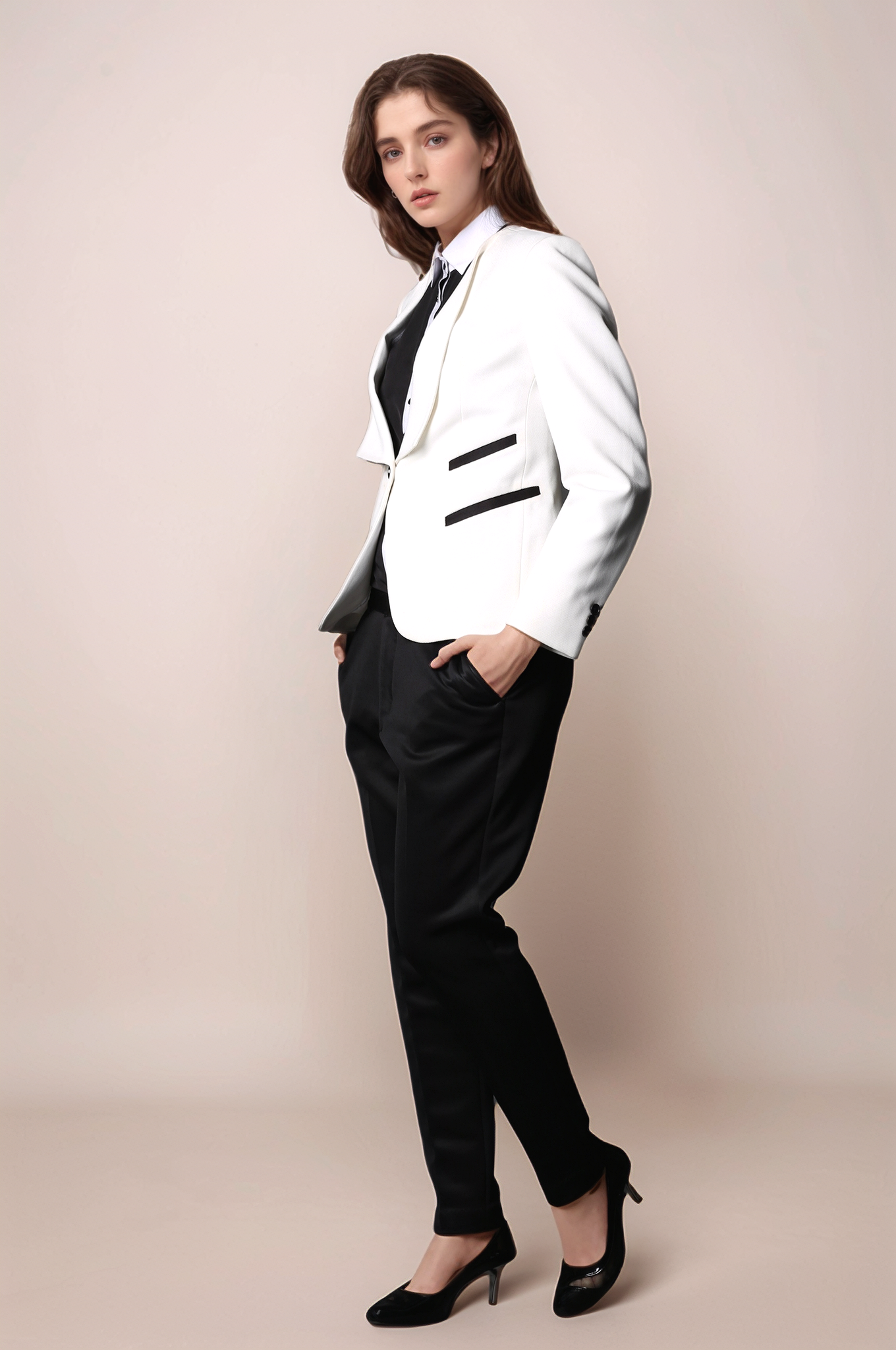 White Classy Blazer