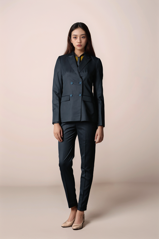 Deep Green Double Breasted Blazer