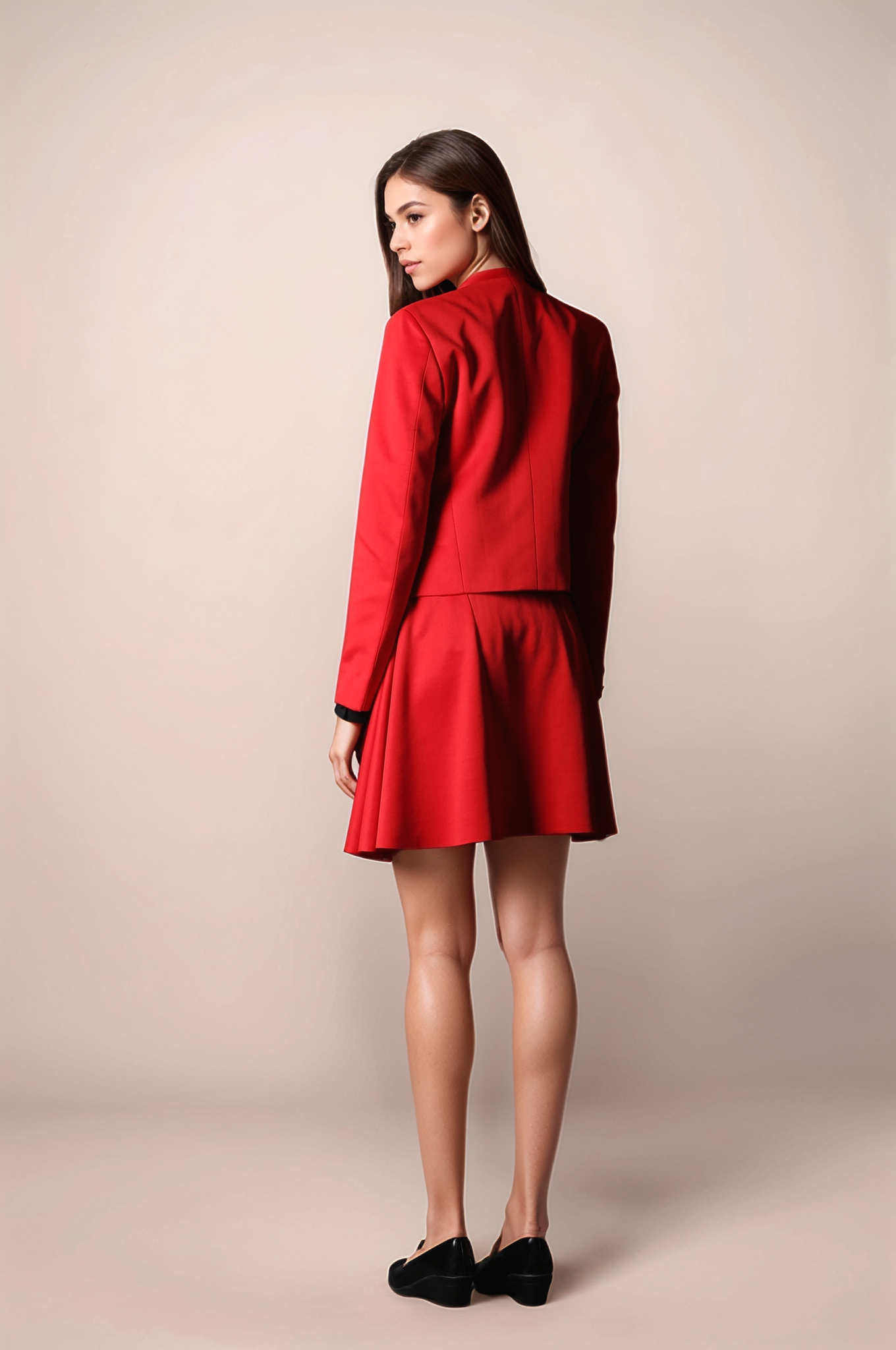 Red Short Blazer