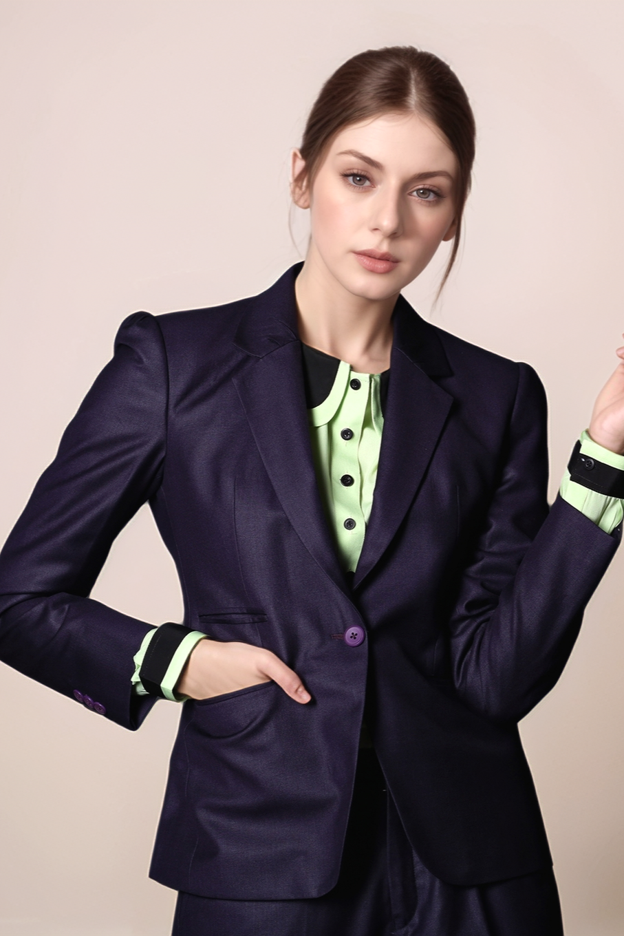 Deep Purple Formal Blazer