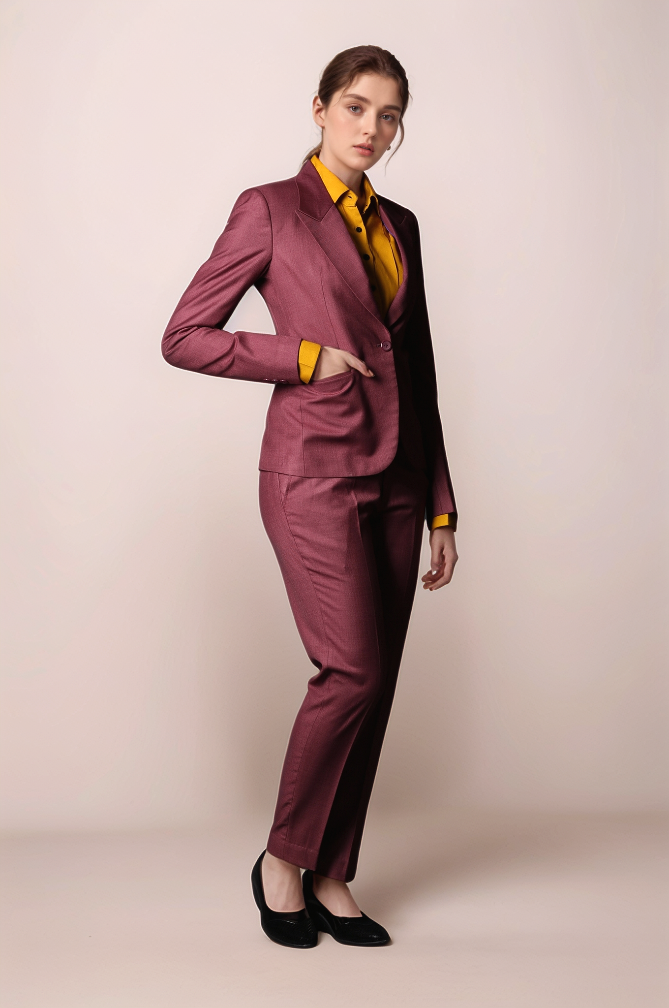 Brick Red Formal Blazer