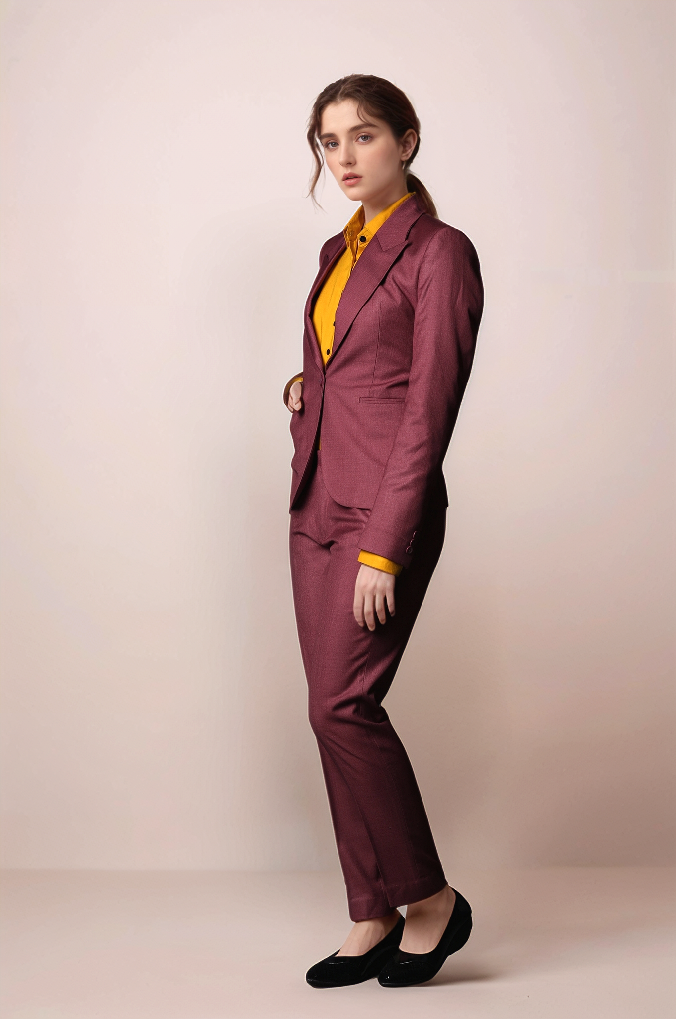 Brick Red Formal Blazer
