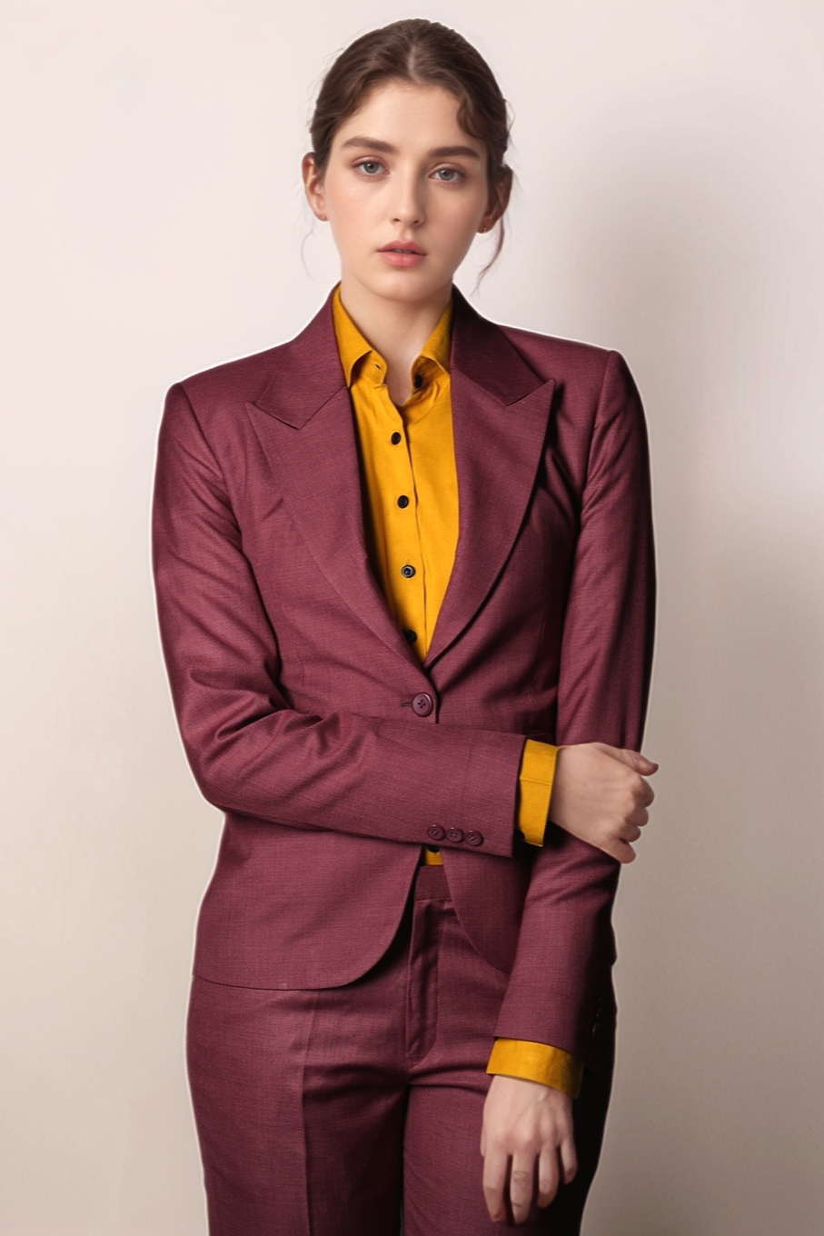 Brick Red Formal Blazer