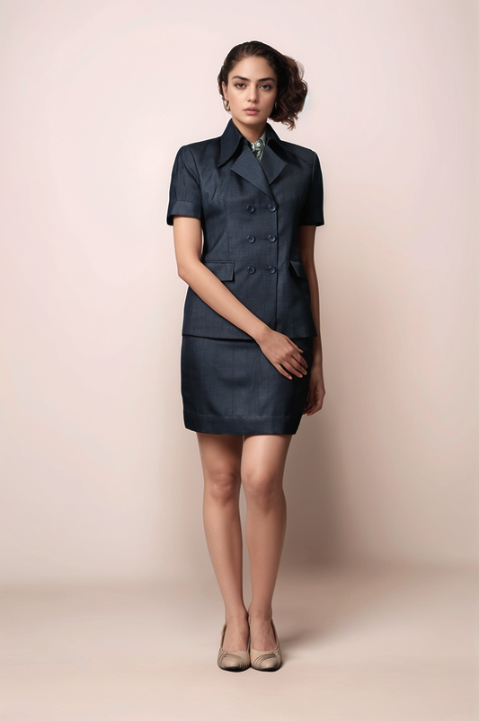 Dark Grey Double Breasted Coat