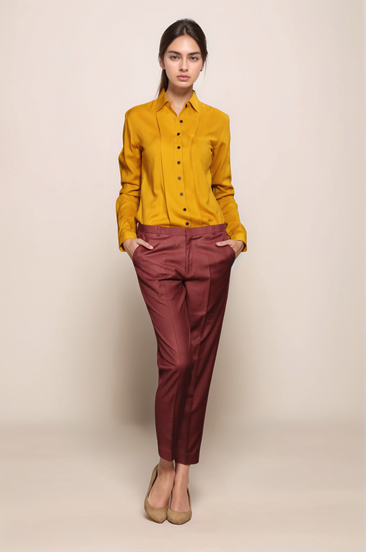 Brick Red Formal Trouser