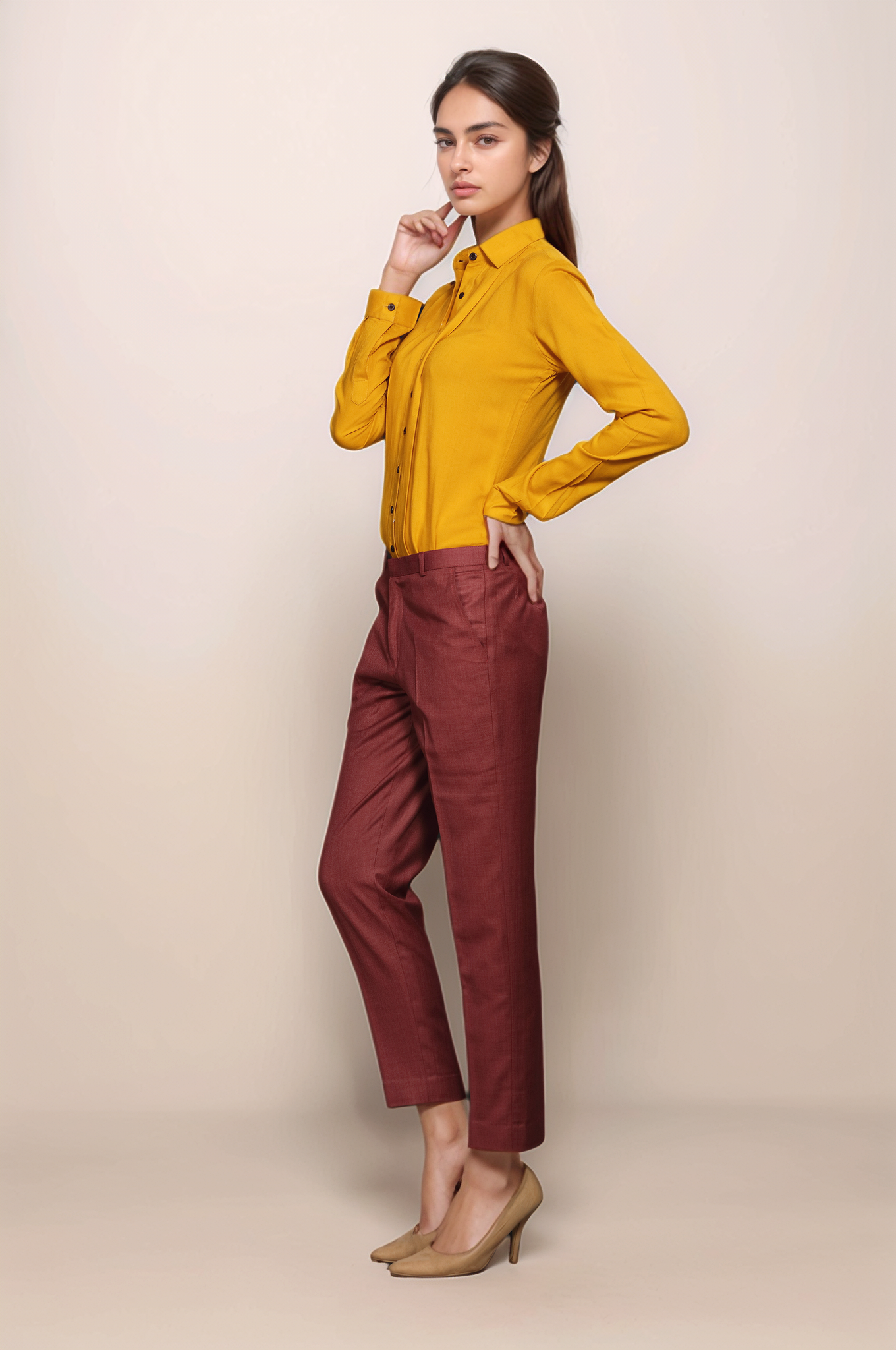 Mustard Panel Shirt