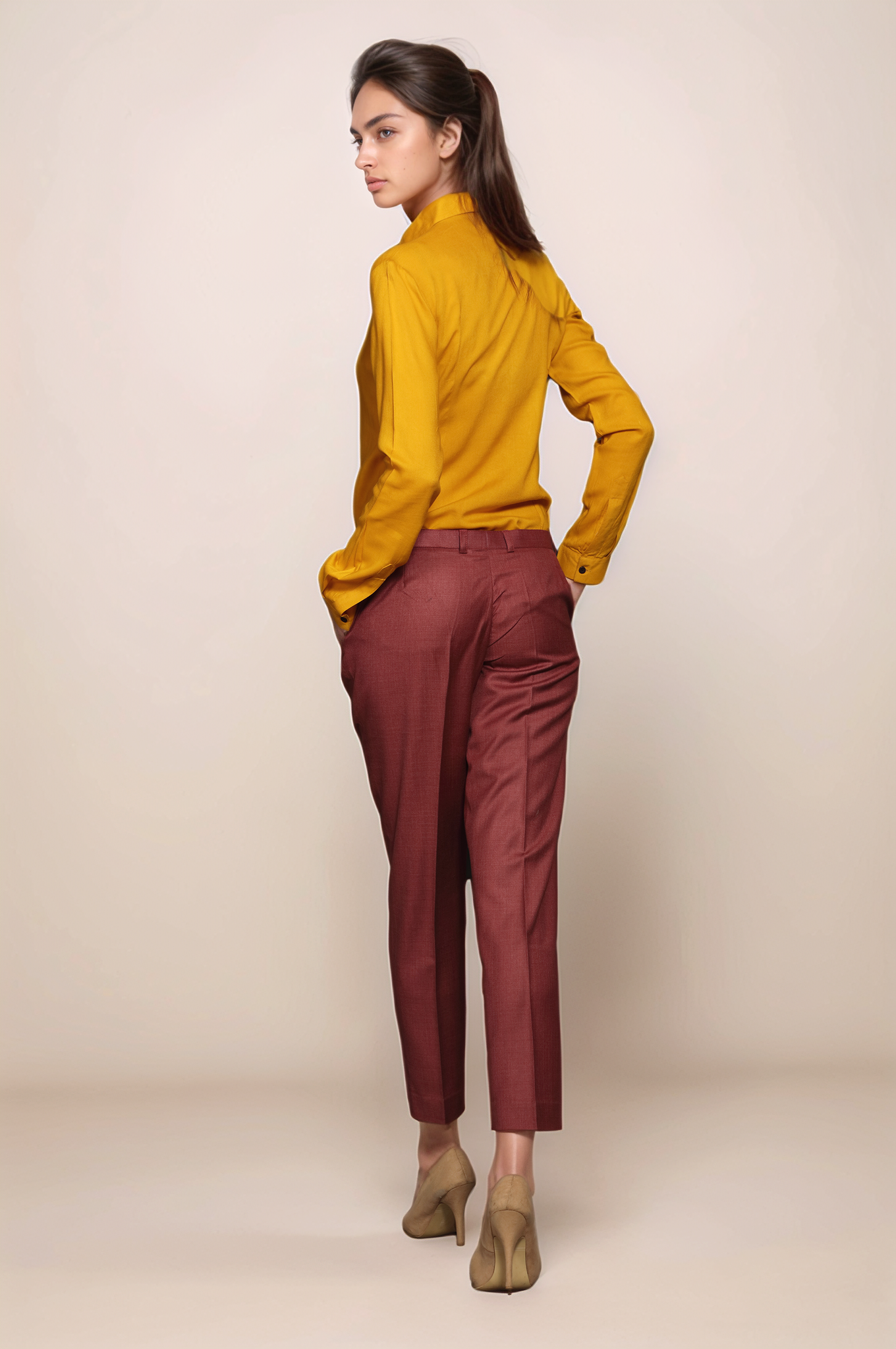 Mustard Panel Shirt