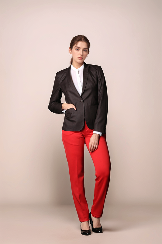 Brown Single Breasted Coat