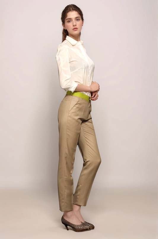 Dark Beige Formal Trouser