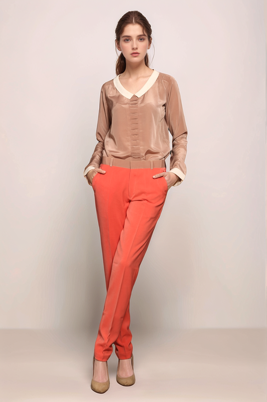 Peach Formal Trouser