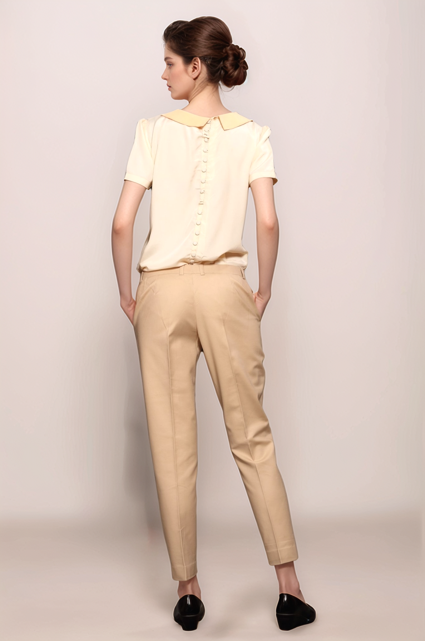 Beige Classy Trouser