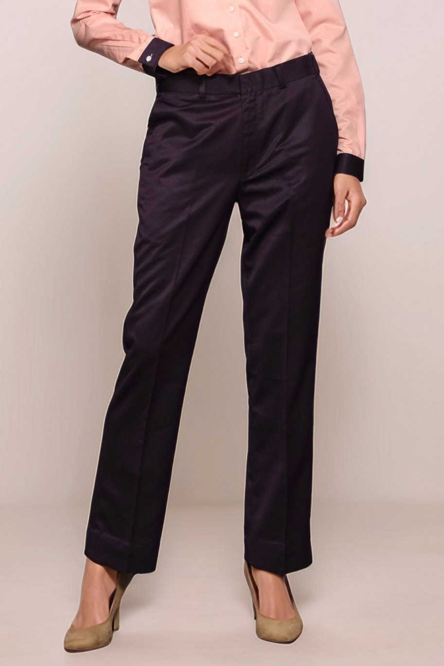 Wine Boot cut Trouser