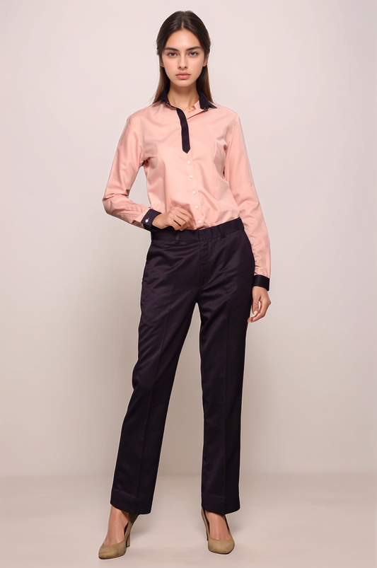 Wine Boot cut Trouser