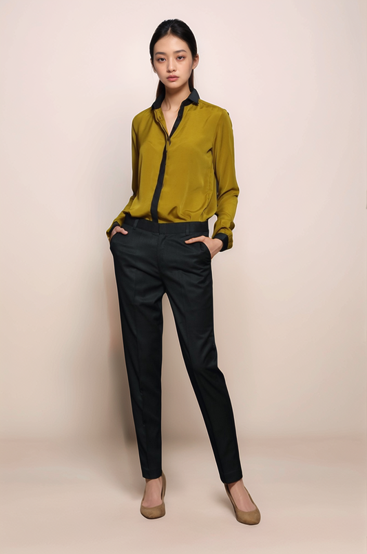 Olive Green Formal Trouser