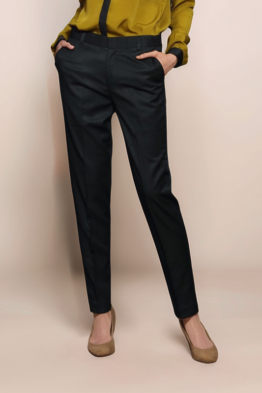 Olive Green Formal Trouser