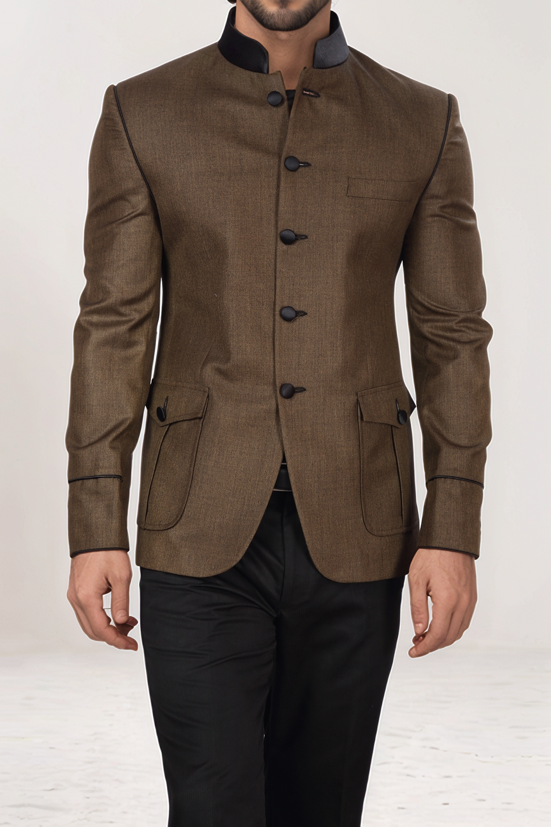 Brown Jodhpuri Blazer