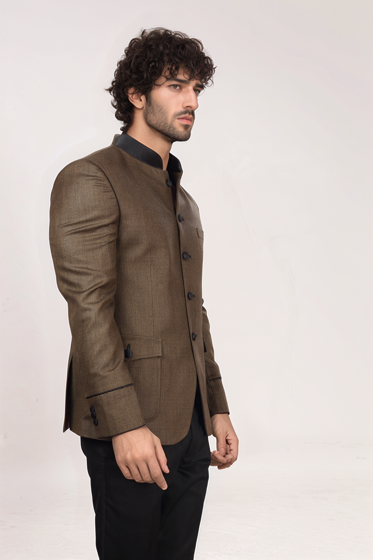 Brown Jodhpuri Blazer