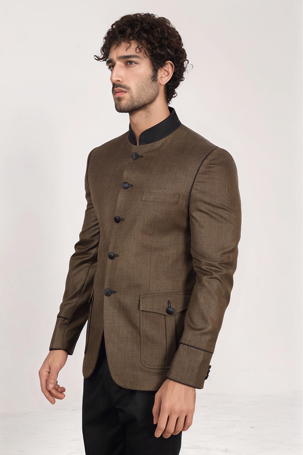 Brown Jodhpuri Blazer