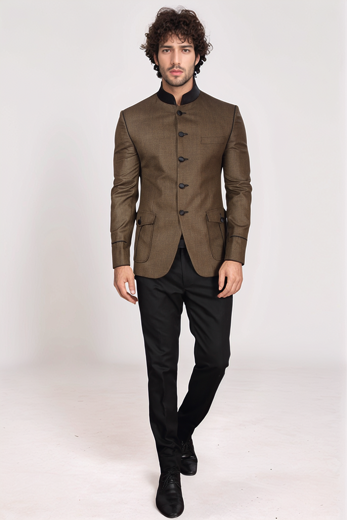 Brown Jodhpuri Blazer