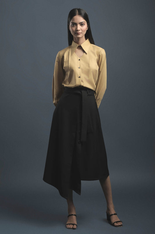 Beige Classy Shirt - Dheeraj Sharma