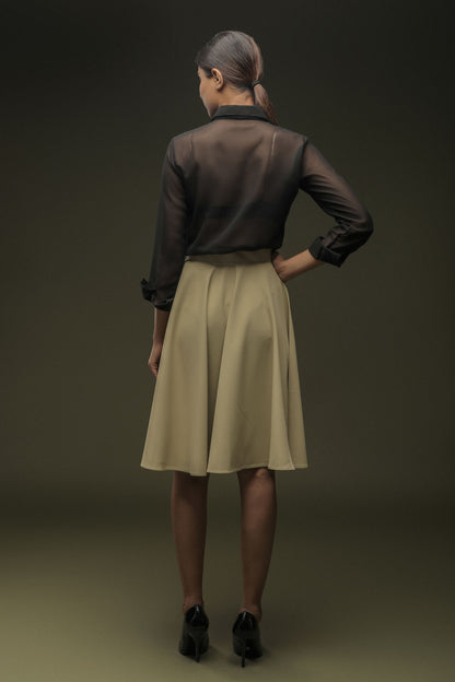 Sage Khaki Umbrella Skirt