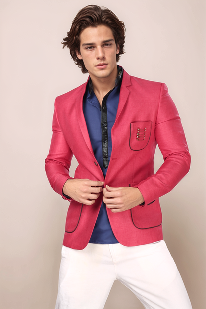 Red Jute Blazer