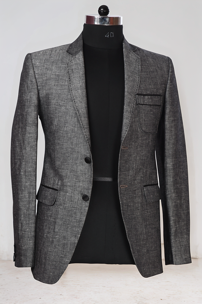 Grey Linen Blazer