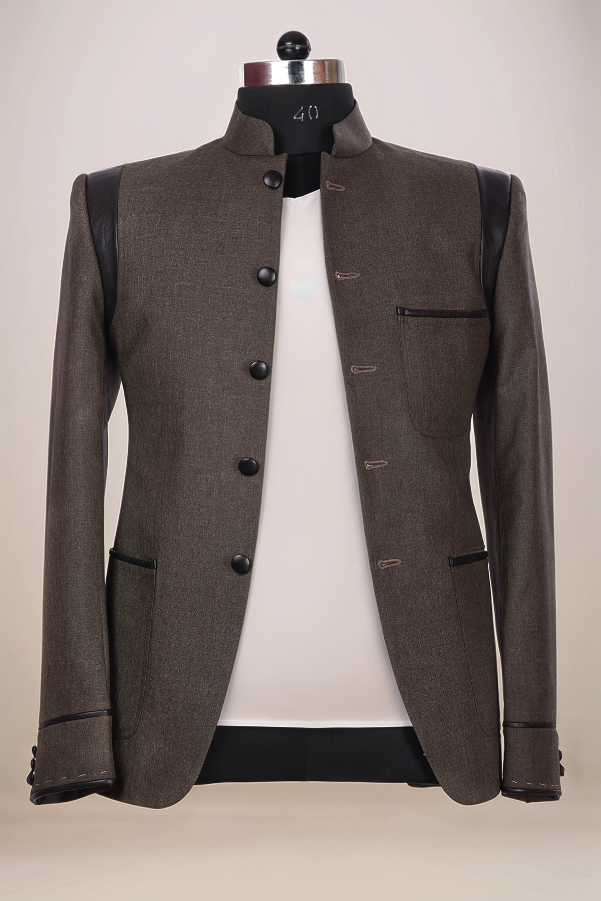 Brown Casual Jodhpuri  Blazer