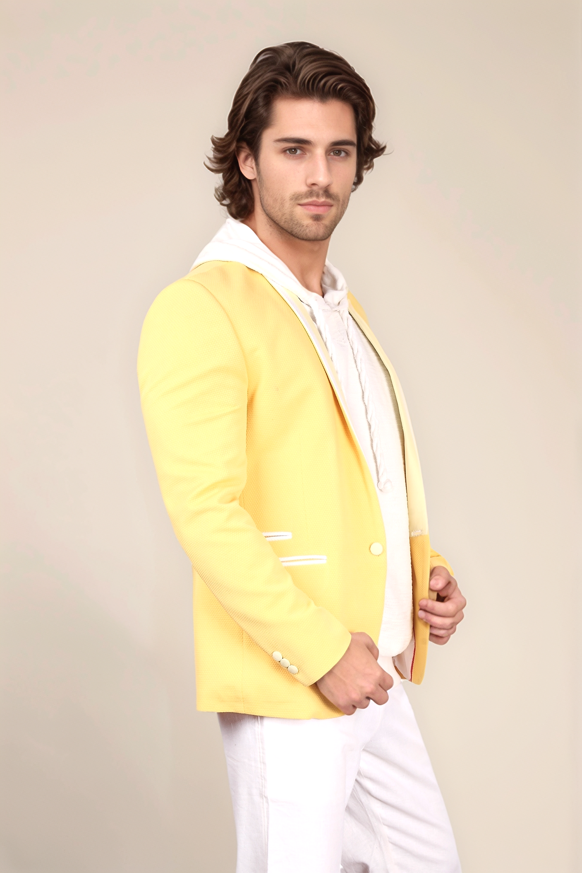 Yellow Men's Blazer