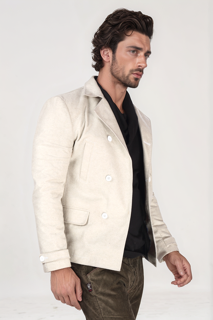 Ivory Felt Blazer