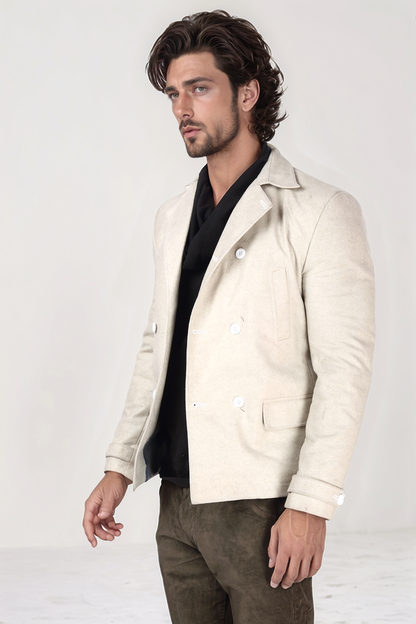 Ivory Felt Blazer