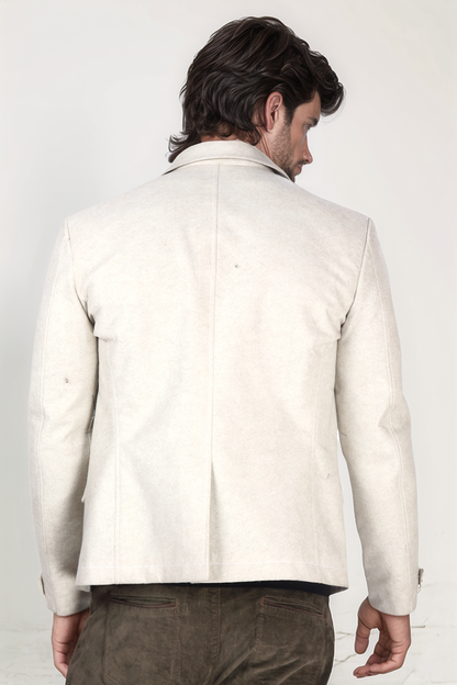 Ivory Felt Blazer