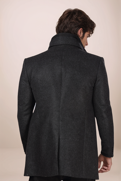 Charcol Black Long Coat