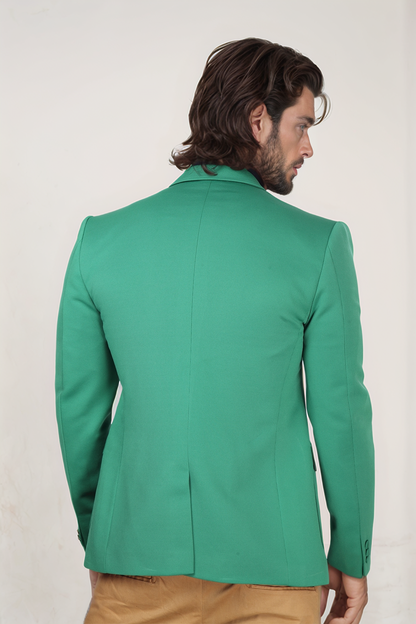 Green Single Breasted Blazer