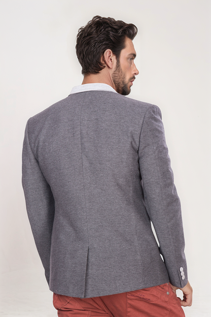 Dark Grey Jersy Blazer