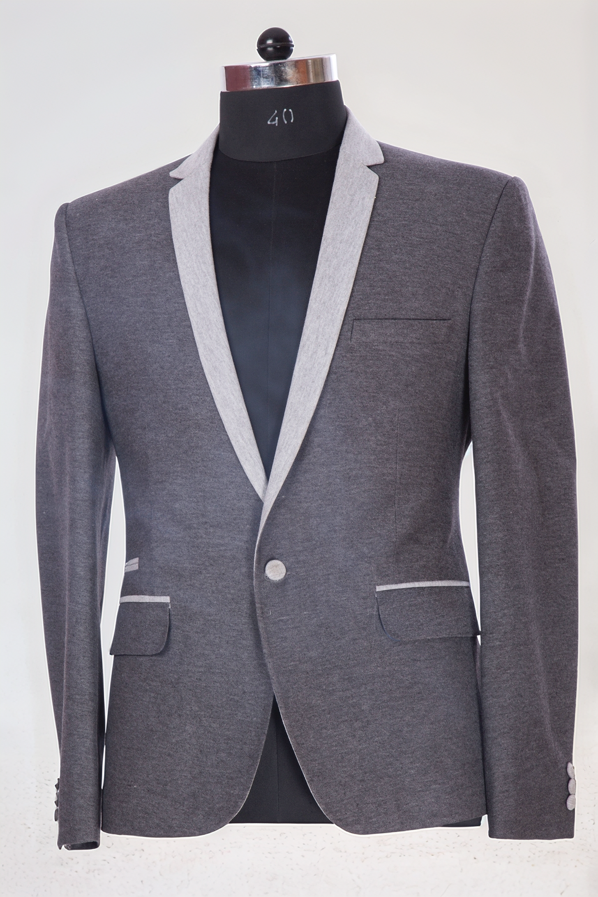 Dark Grey Jersy Blazer