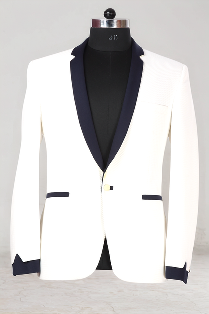 White Single Breasted Blazer