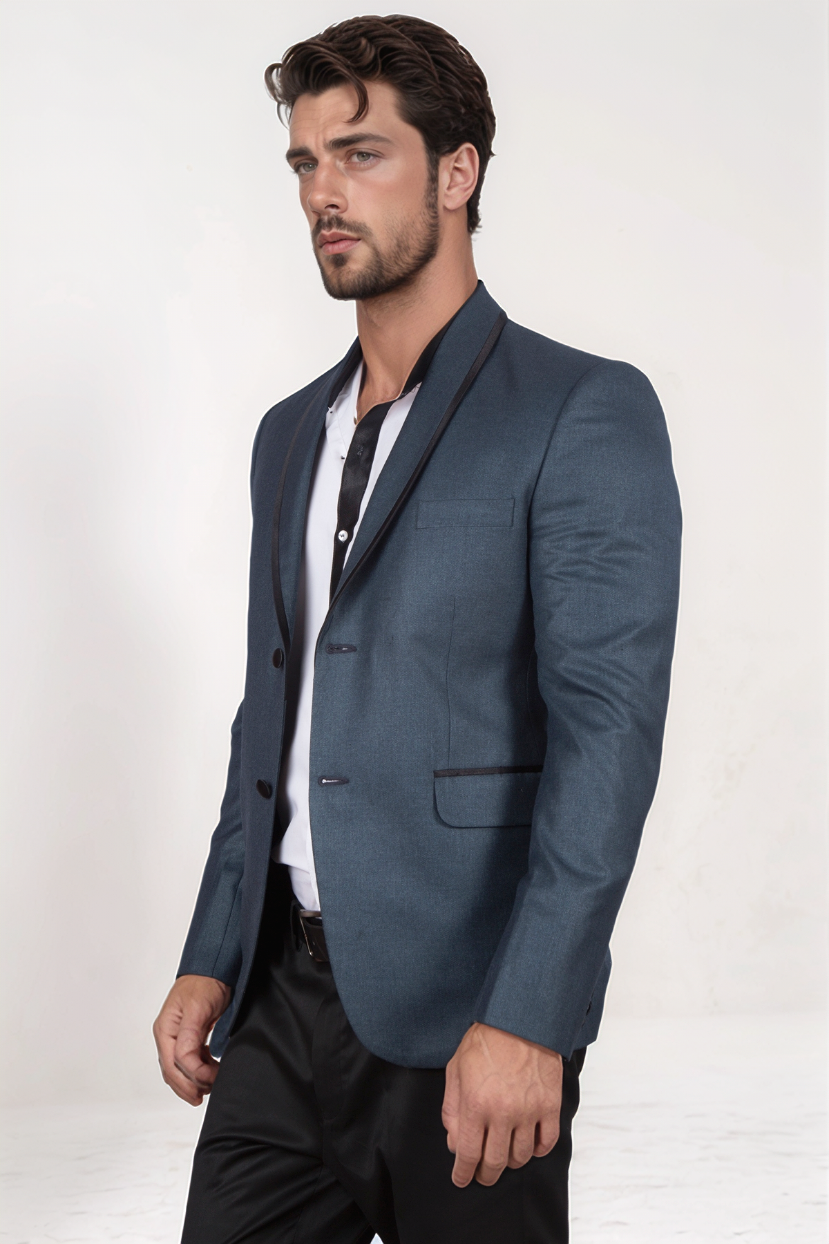 Greyish Blue Blazer