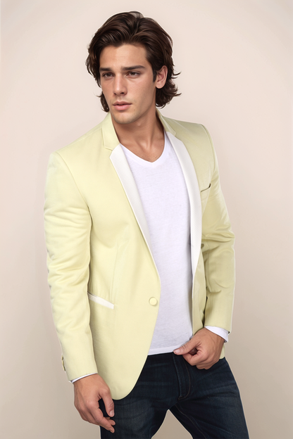 Pale Yellow Blazer